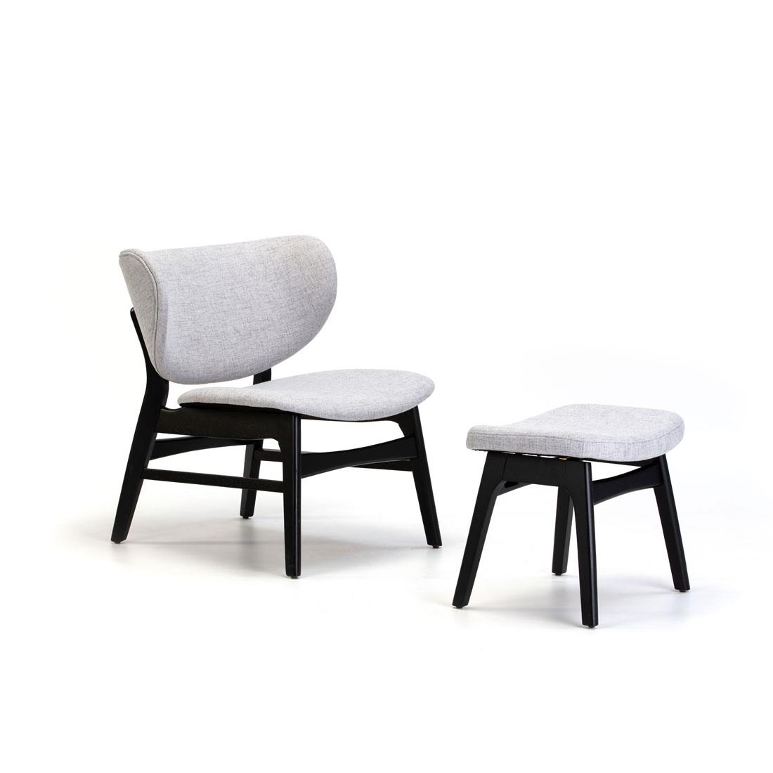 DIVO SILLON Y POUFF P.NEGRO